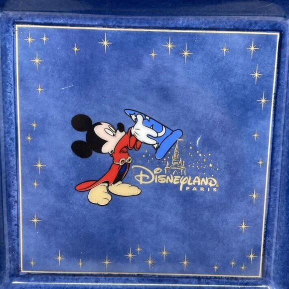 Disneyland Paris Sorcerer Fantasia Mickey Artoria Limoges 6x6 LE 2700 dish - Picture 2 of 6